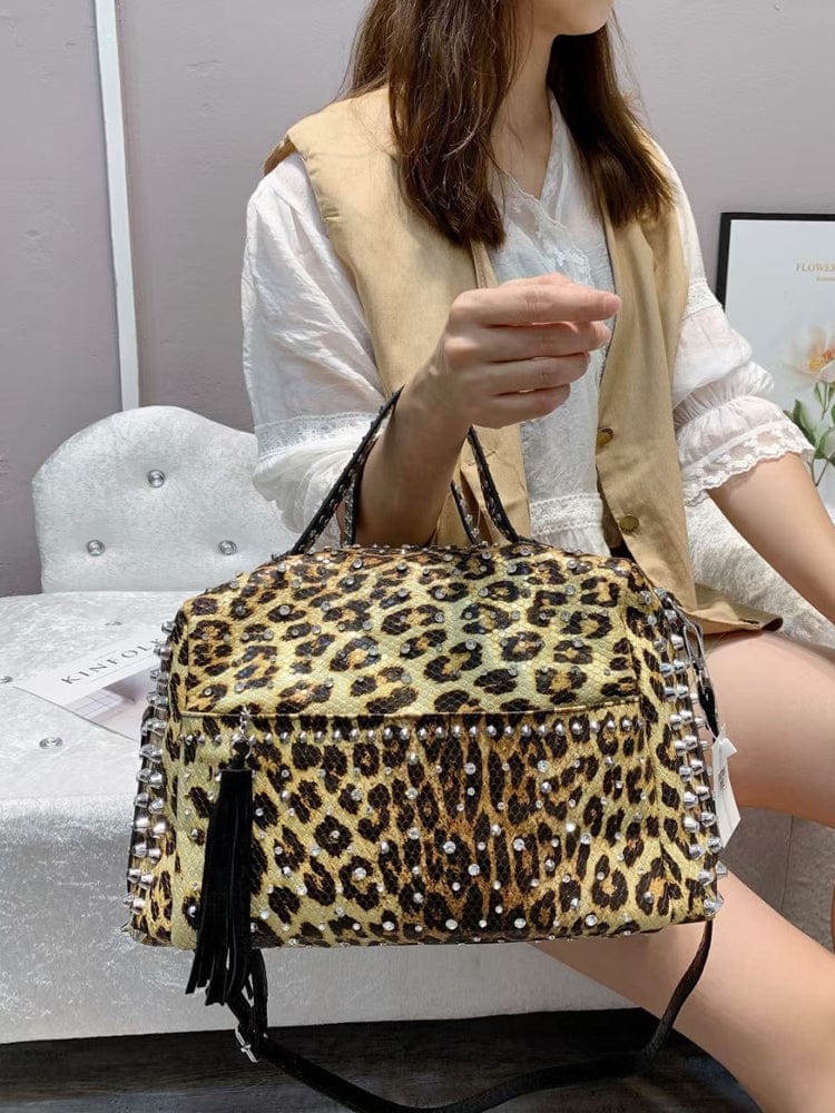 hand bags for women purses and handbags luxury designer rivet rhinestone shoulder bag Large Capacity Travel shopper tote bag