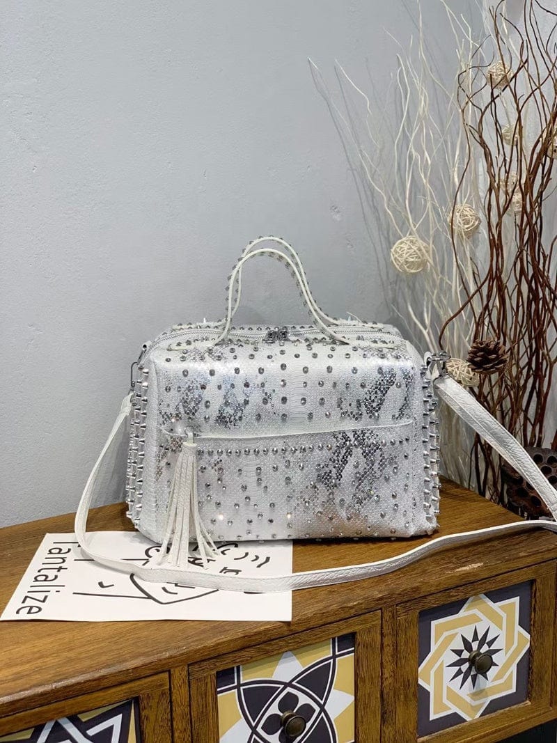 hand bags for women purses and handbags luxury designer rivet rhinestone shoulder bag Large Capacity Travel shopper tote bag