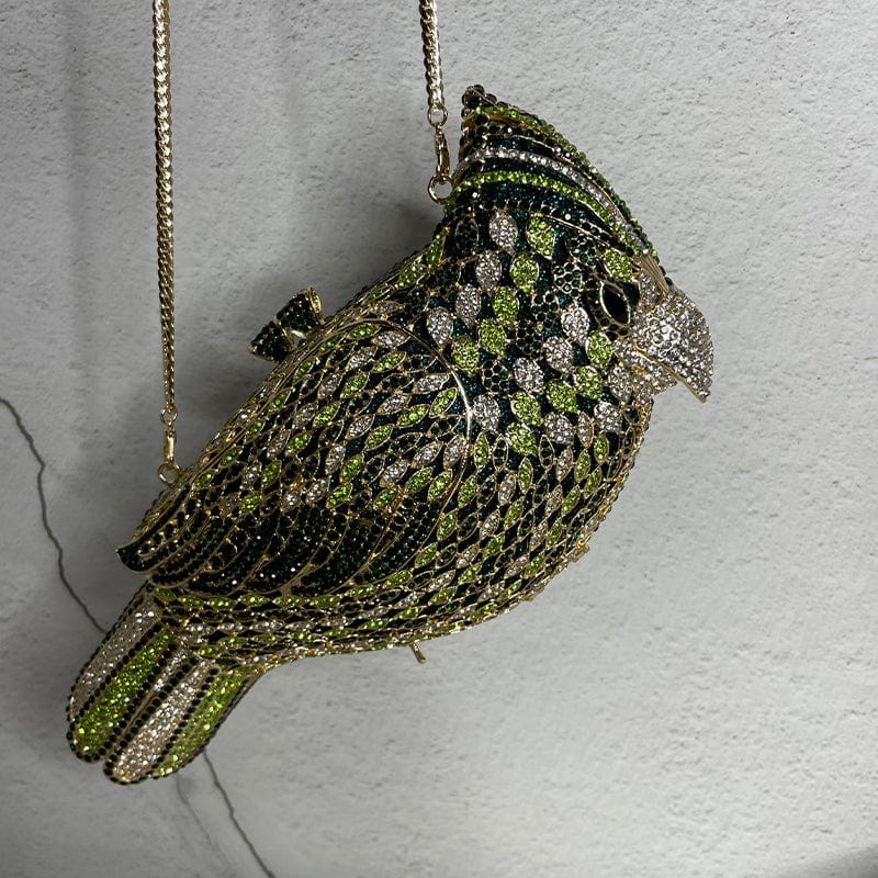 Handmade Elegant Animal Bird Shape Crystal Party Evening Clutch Bag Women Rhinestone Purse