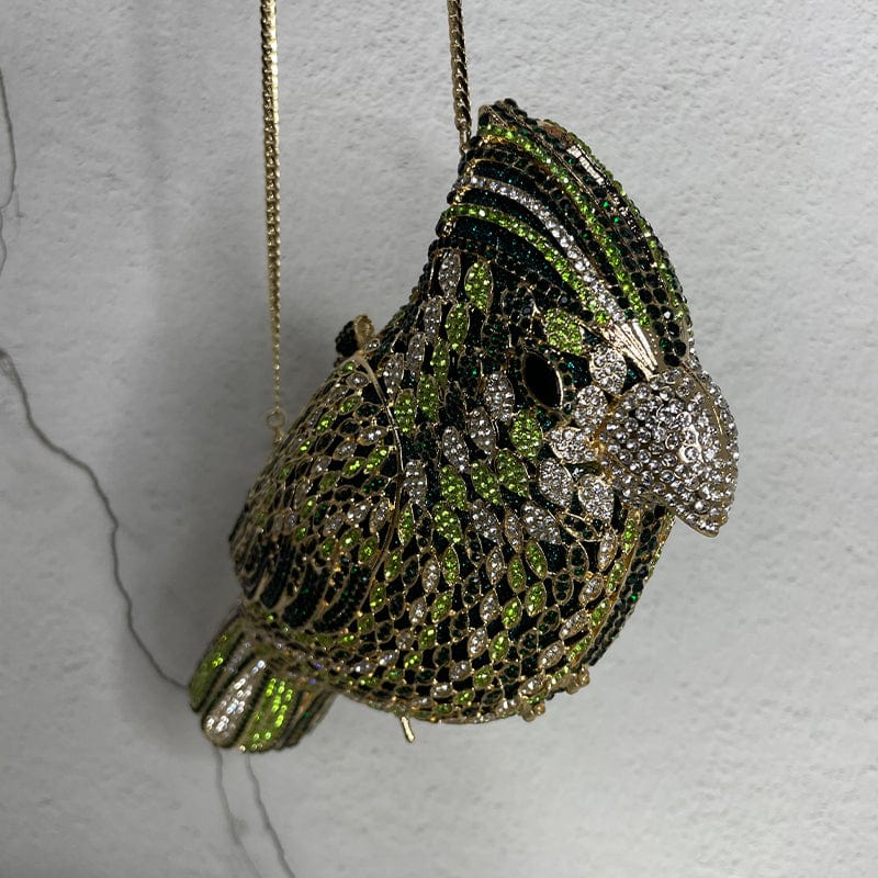Handmade Elegant Animal Bird Shape Crystal Party Evening Clutch Bag Women Rhinestone Purse