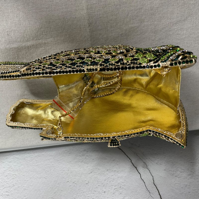 Handmade Elegant Animal Bird Shape Crystal Party Evening Clutch Bag Women Rhinestone Purse