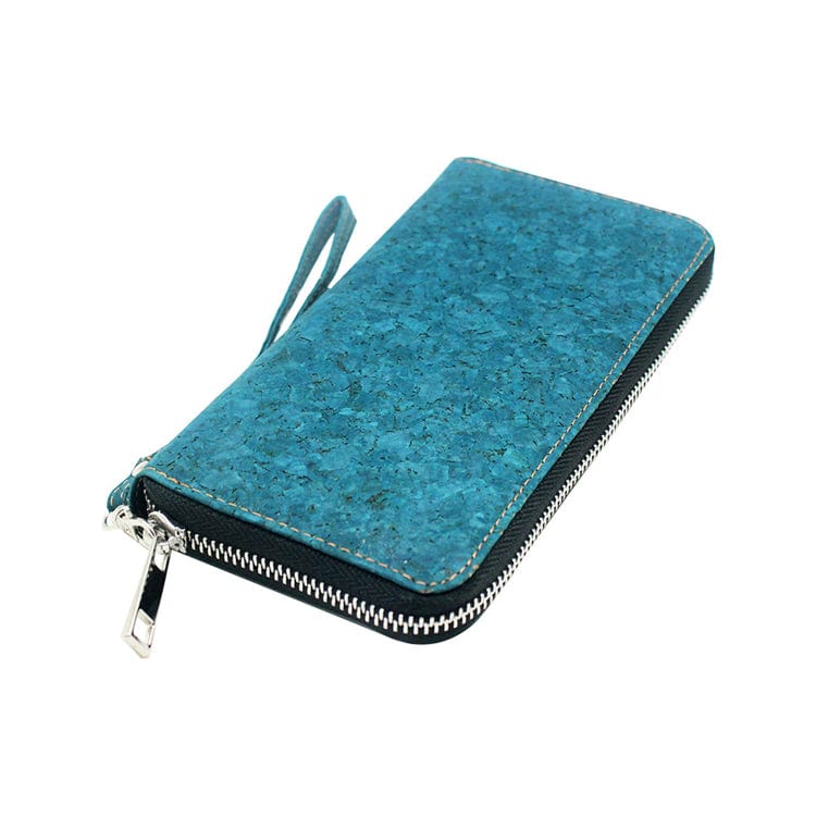 Handmade New Trending Eco-friendly Small MOQ Cork Cardholder RFID Ladies Wallet Purse with Strap and Coin Pocket