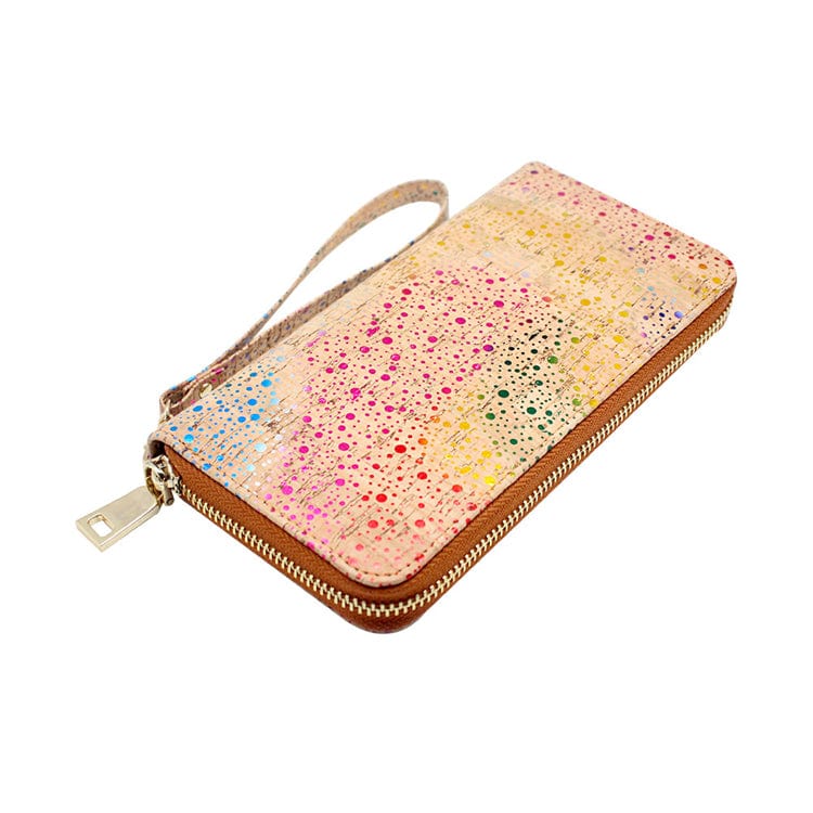 Handmade New Trending Eco-friendly Small MOQ Cork Cardholder RFID Ladies Wallet Purse with Strap and Coin Pocket