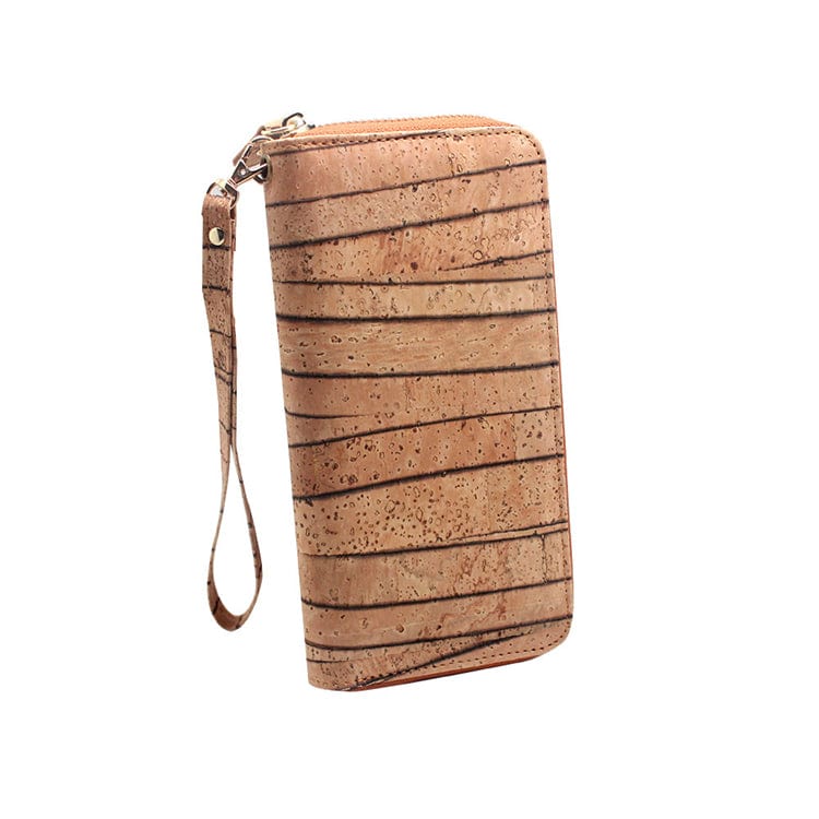 Handmade New Trending Eco-friendly Small MOQ Cork Cardholder RFID Ladies Wallet Purse with Strap and Coin Pocket