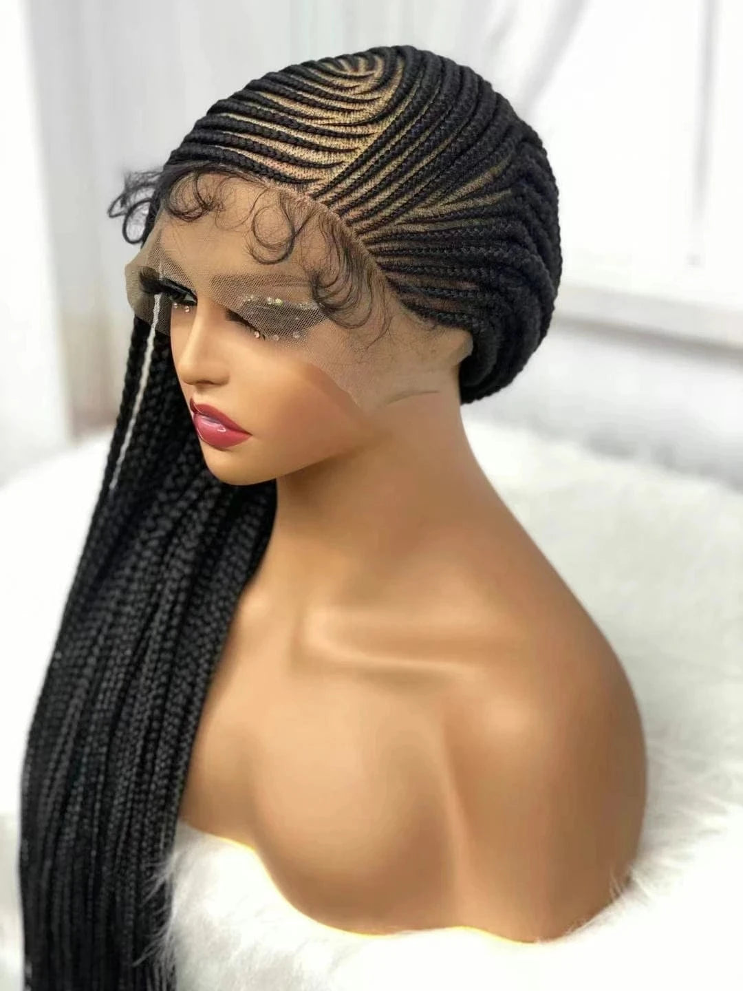Hd Lace Frontal Wig Human Hair Raw Brazilian Human Hair Braided Lace Front Wigs For Black Women Vendor Glueless Full Hd Lace Wig