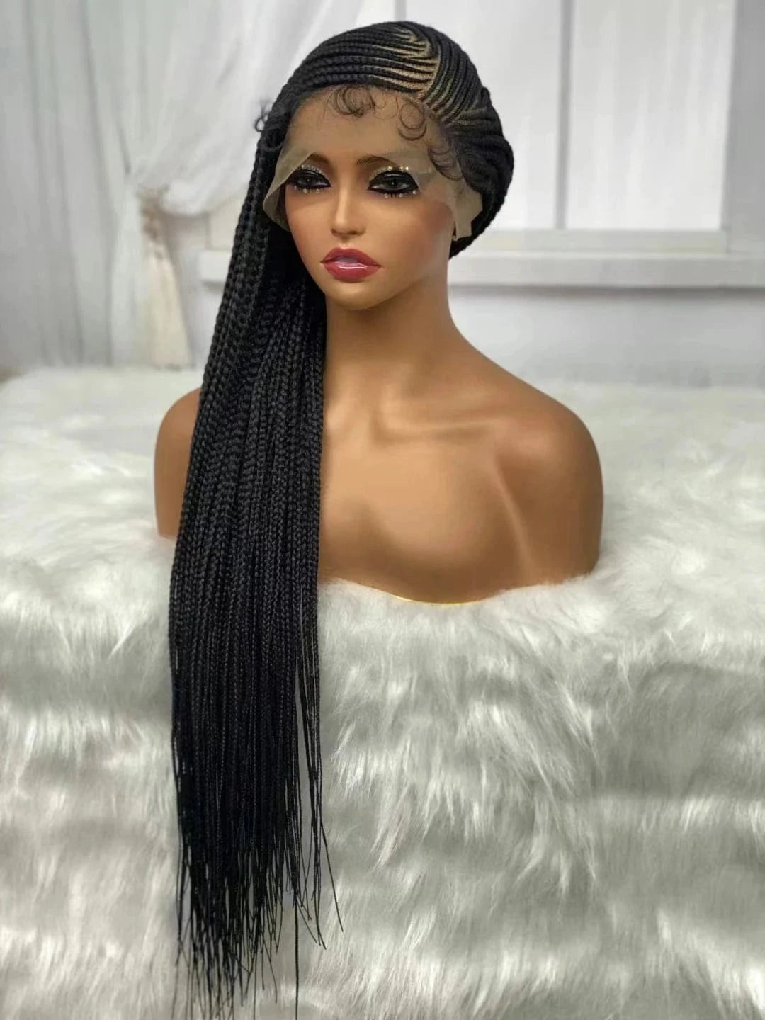 Hd Lace Frontal Wig Human Hair Raw Brazilian Human Hair Braided Lace Front Wigs For Black Women Vendor Glueless Full Hd Lace Wig