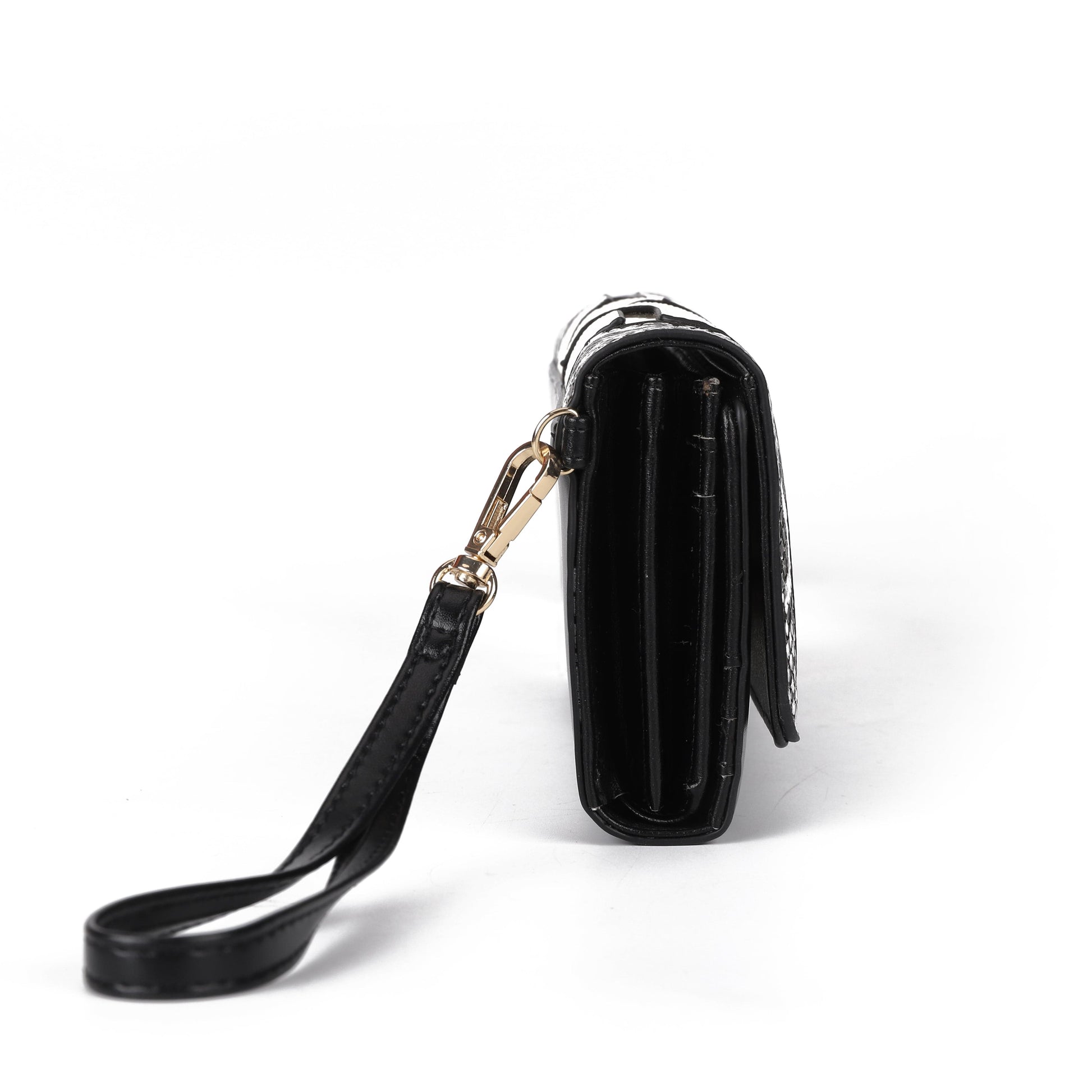 HEC New Design Patchwork Fashion High Quality Ladies PU Leather Purses with Short Handle Women Wallet Clutch