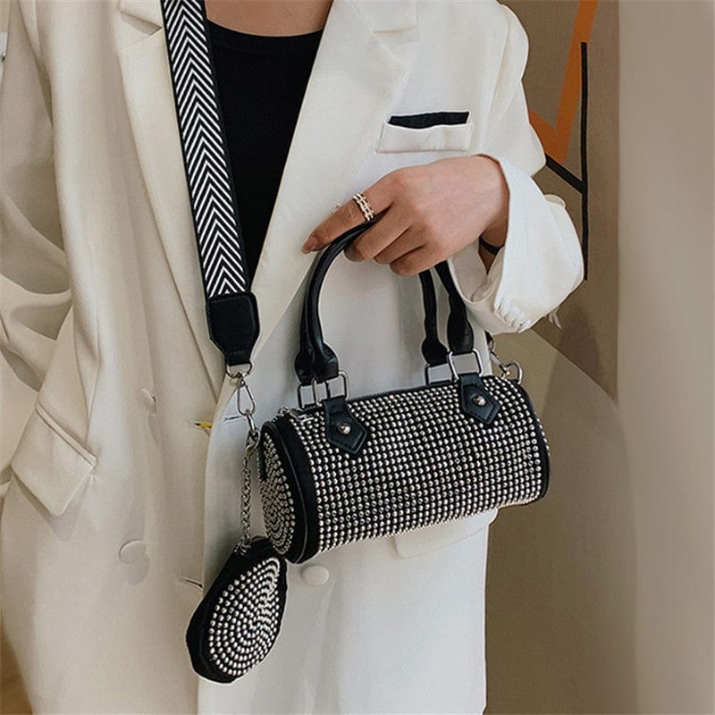 HEC Women Luxury Shining Shoulder Purses Fashion Quality Crystal Women Diamonds Party Clutch Handbag