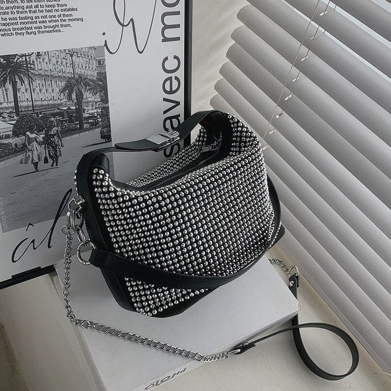 HEC Women Luxury Shining Shoulder Purses Fashion Quality Crystal Women Diamonds Party Clutch Handbag