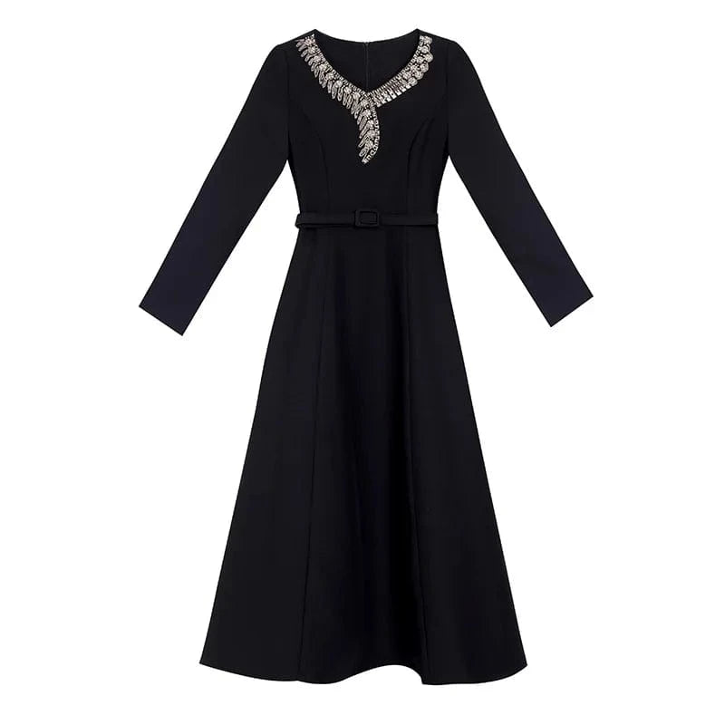 High Quality Imported Fabric Belt Accessories Yellow Beaded Skin friendly Casual Unique Matur Dresses