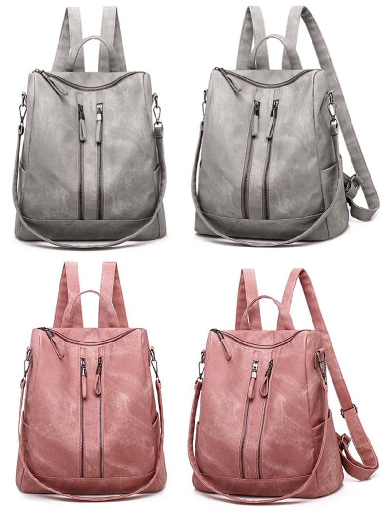 High Quality Kelby Convertible Backpack Women's Retro Bags Ladies Backpacks Trend Fashion PU Vegan Leather Handbags