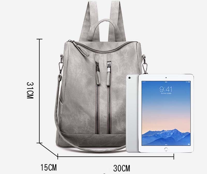 High Quality Kelby Convertible Backpack Women's Retro Bags Ladies Backpacks Trend Fashion PU Vegan Leather Handbags