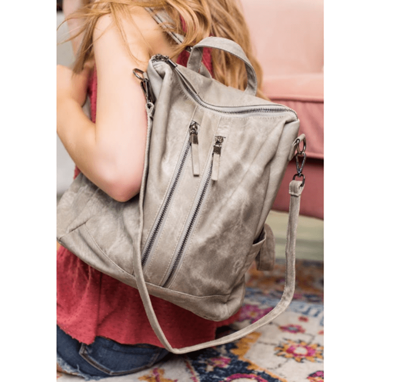 High Quality Kelby Convertible Backpack Women's Retro Bags Ladies Backpacks Trend Fashion PU Vegan Leather Handbags