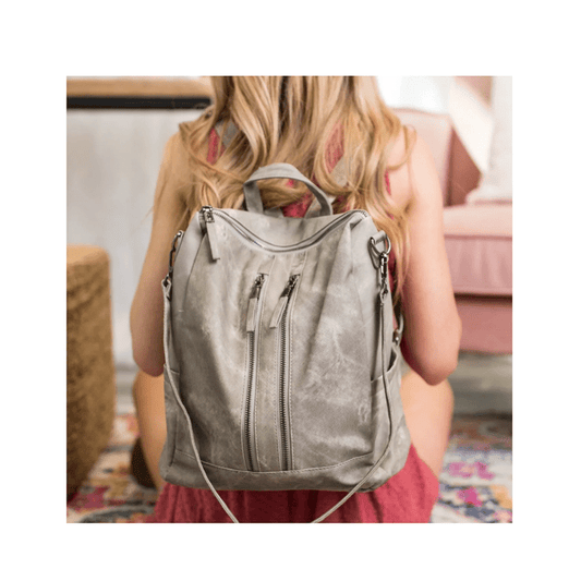 High Quality Kelby Convertible Backpack Women's Retro Bags Ladies Backpacks Trend Fashion PU Vegan Leather Handbags