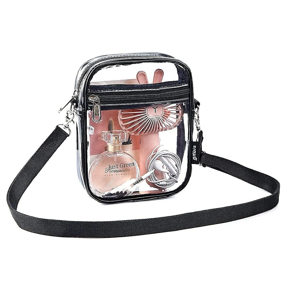 High Quality Transparent Clear sling Purse Bag Pvc Crossbody Handbag for Women