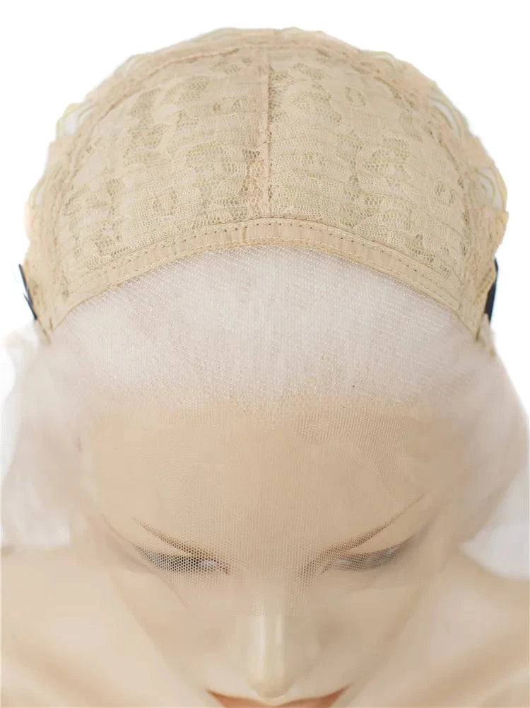 High Temperature Synthetic Hair Lace Wigs with Natural Hairline for Women Sale