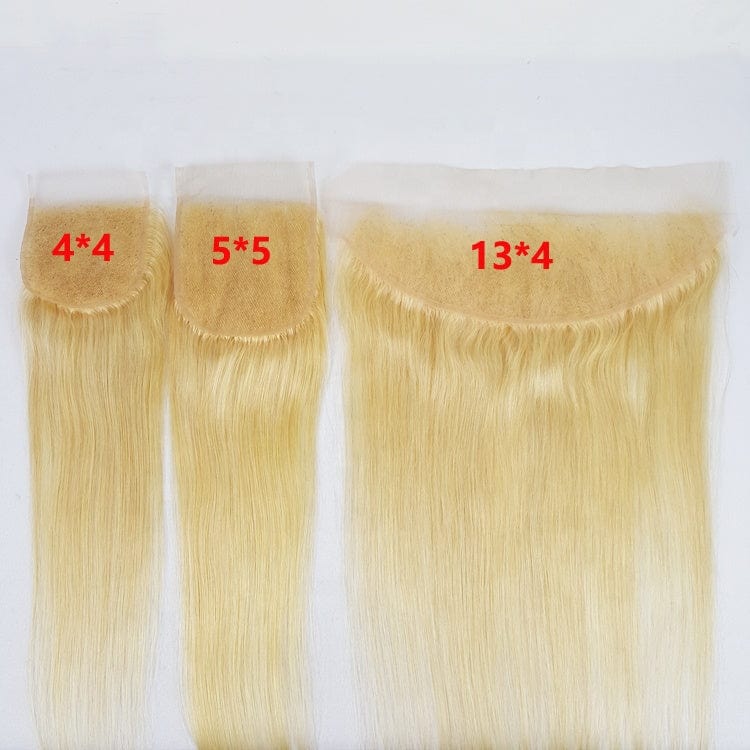 Highknight Single Knots Virgin Hair 613 Blond Color Swiss Lace 4*4 5*5 6*6 HD Lace Closure 13x4 13x6 Lace Frontal Closure