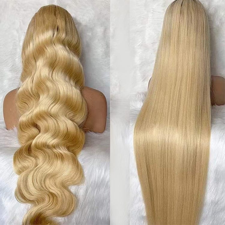 highlight 1b honey brown color straight human hair lace front wig custom color honey blonde colored ombre highlight wave wigs