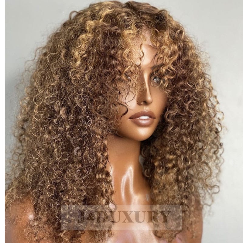 highlight 4/27 piano color water wave 40 inch human hair full lace front wig hd brazilian full lace human hair wigs