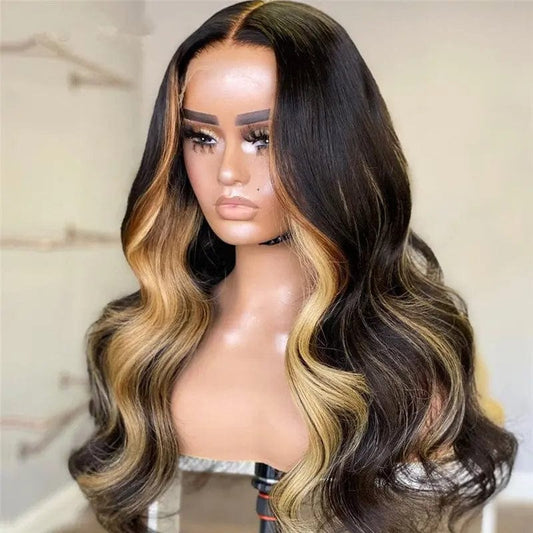 Highlight Brown Color Raw Indian Human Hair