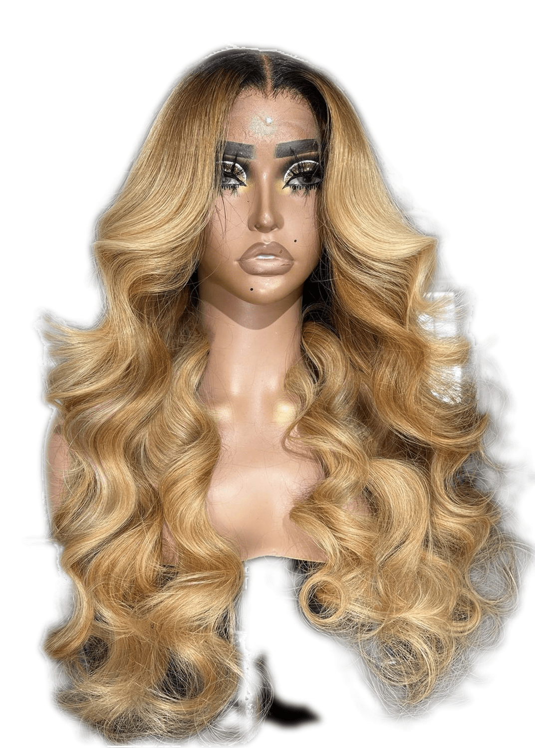 highlight honey blonde colored virgin hair 100% raw unprocessed deep wave full lace wigs 200 density hd lace frontal wig