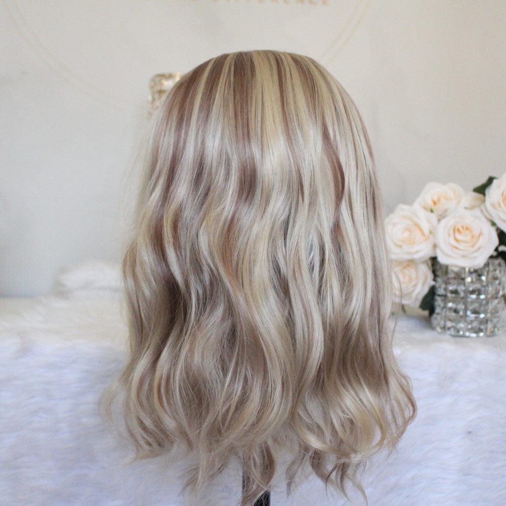 Highlight Honey Brown #613 Blonde Color Customized Long Straight Virgin Brazilian Cuticle Aligned Hair Lace Front Wigs