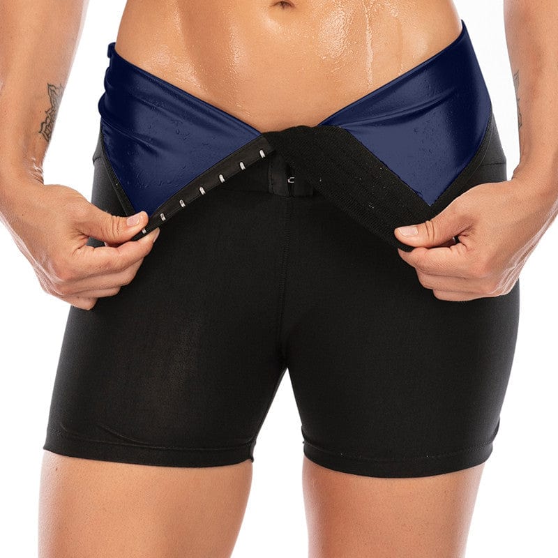 hot custom plus size tummy control waist trainer sport short pants slim bodysuit sauna sweat pants sauna pants for women