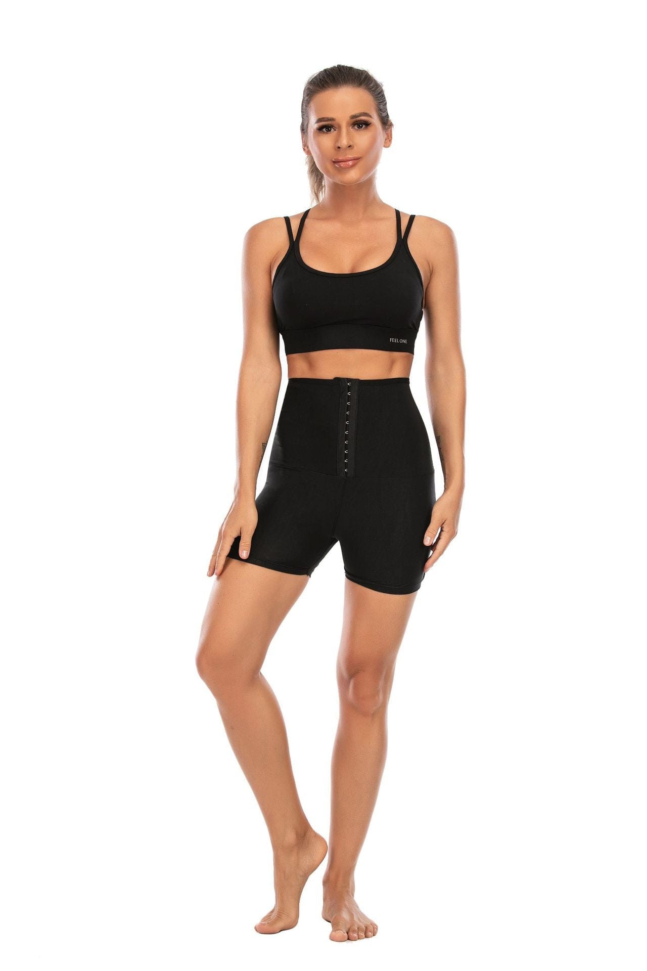 hot custom plus size tummy control waist trainer sport short pants slim bodysuit sauna sweat pants sauna pants for women