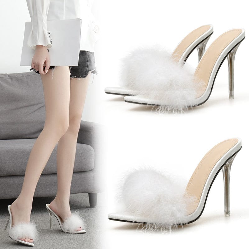 Hot sale 2022 new style Mao Mao net red half care fashion water gold heel sandals and slippers