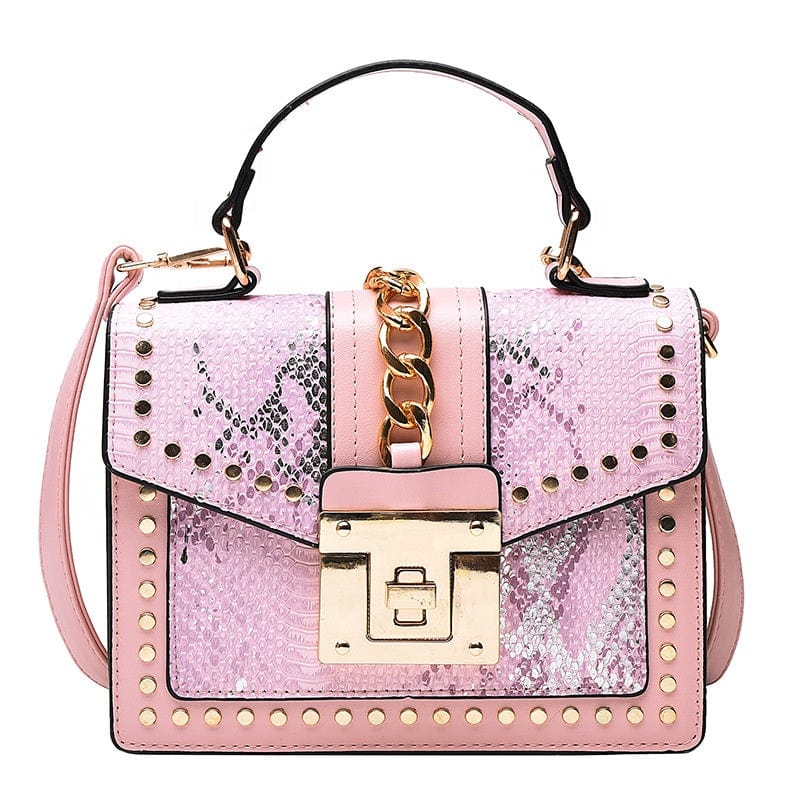 Hot Sale Cheap Purse and Handbags Rivet Women Ladies Shoulder Crossbody Handbags