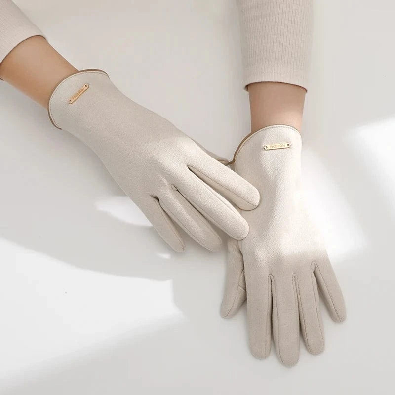 Hot sale cold weather thermal outdoor ladies warm custom bike women driving winter gloves