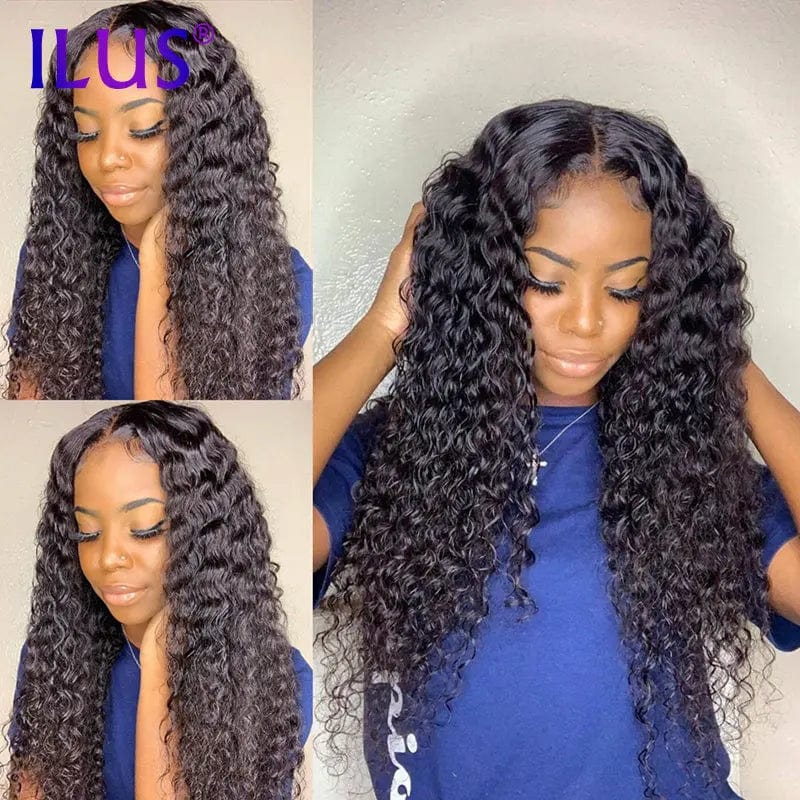 Hot Sale Free Shipping Deep Curly 250% Wigs Natural Colored HD Lace Front Human Hair Wigs For Black Women Full Lace Frontal Wigs