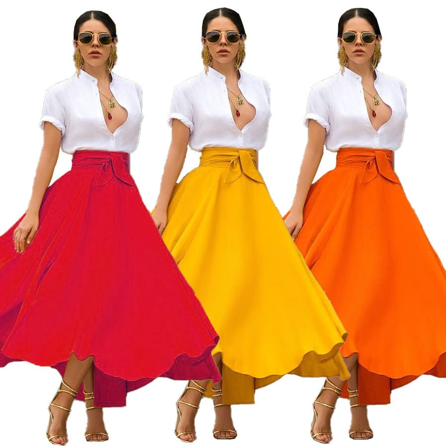 Hot Sale Of European And American Womens Skirt Dress With High waist casual and fashionable Skirt
