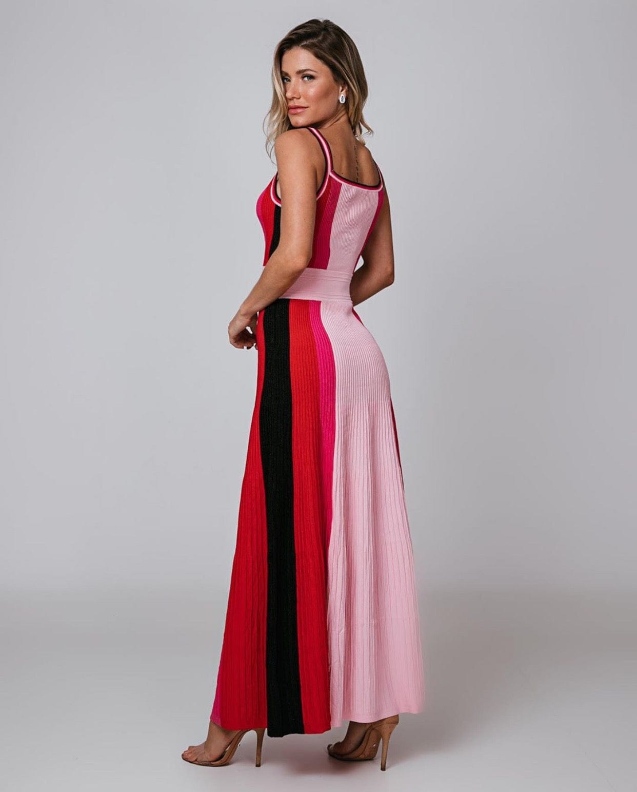 Hot Sale On Amazon Elegant Lady Rayon Bandage Midi Party Evening Dress Women