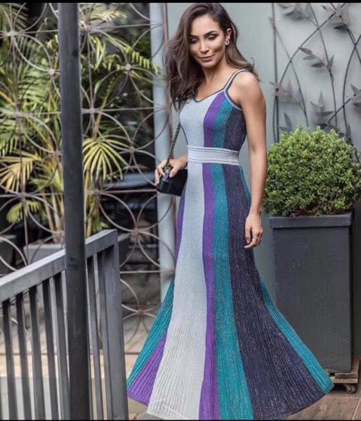 Hot Sale On Amazon Elegant Lady Rayon Bandage Midi Party Evening Dress Women