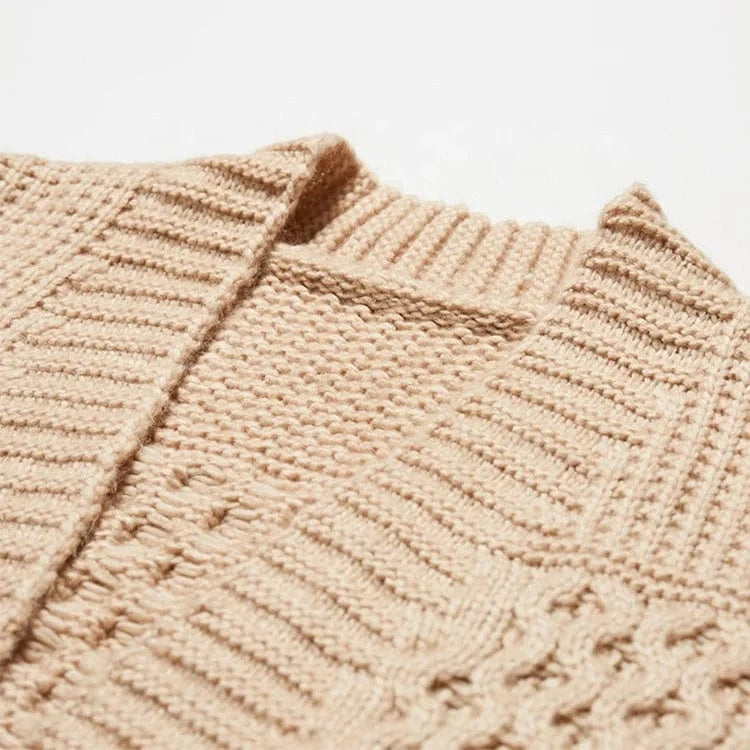 Hot sale white belt cashmere oversized cardigan stripe long sweater set women knit