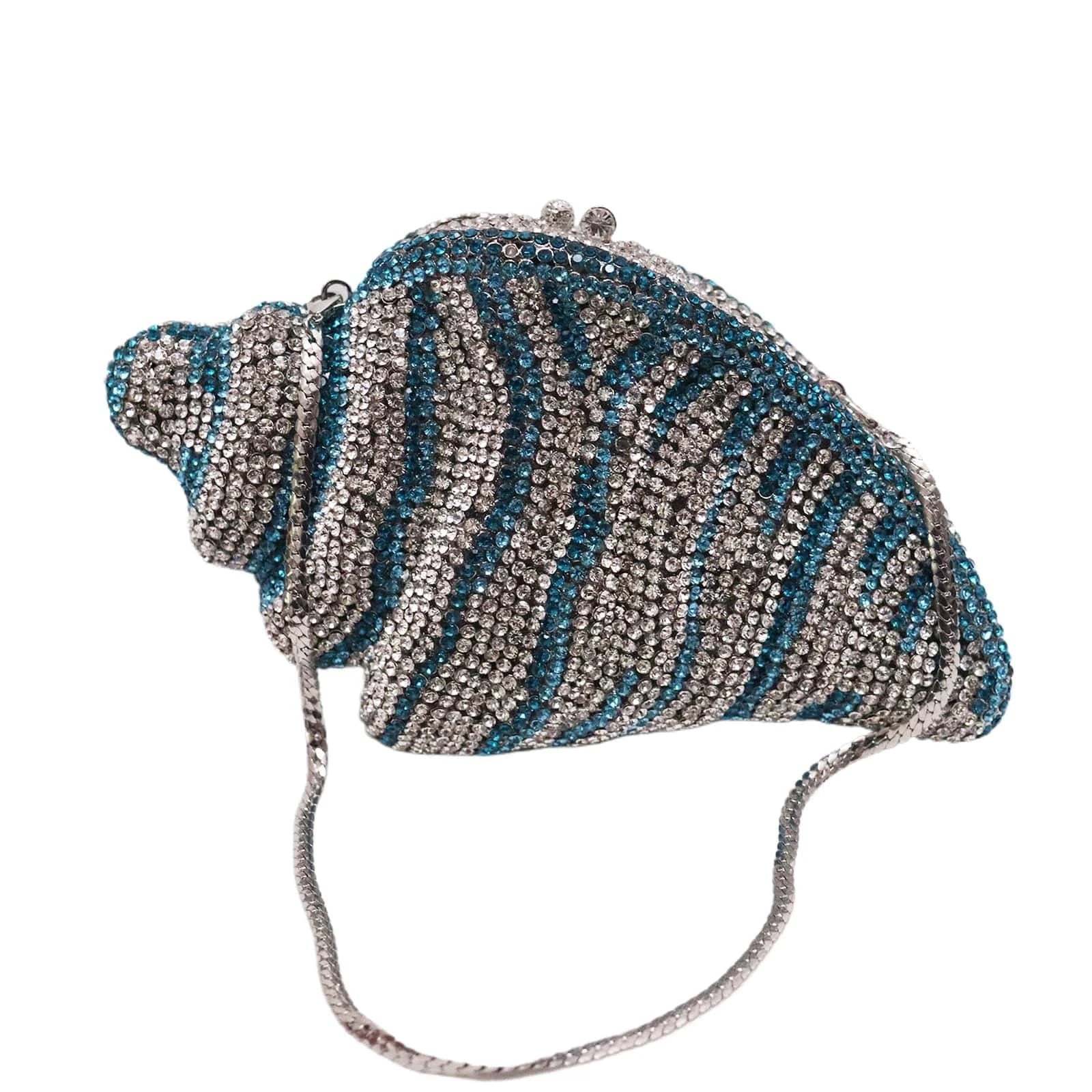 Hot Sales Conch Rhinestone Purse Beach Party Shell Clutch Bling Purse Clutch Bags with Crystal Accentsfor Women Luxury wedding