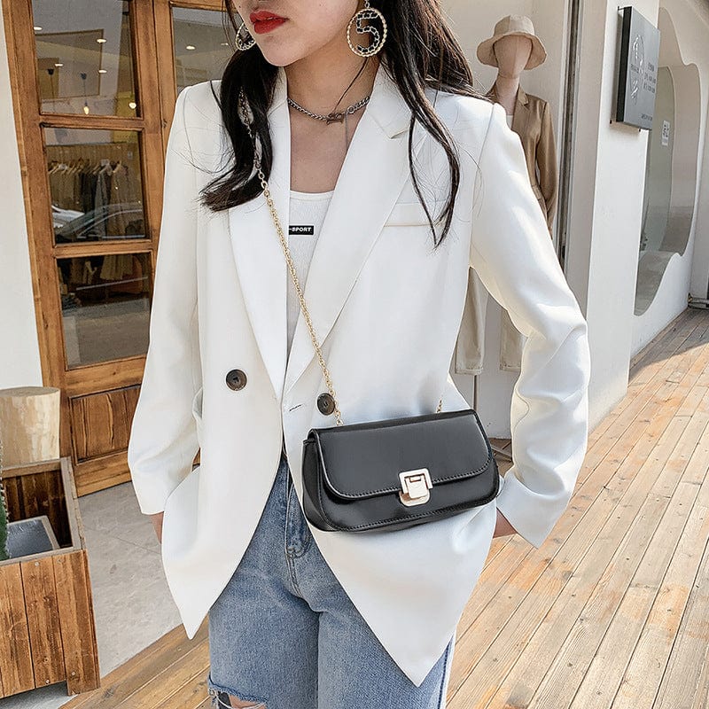 Hot Sales Solid Color Fashion Casual All Match Ladies Crossbody Hand Bags Shoulder Bag For Women