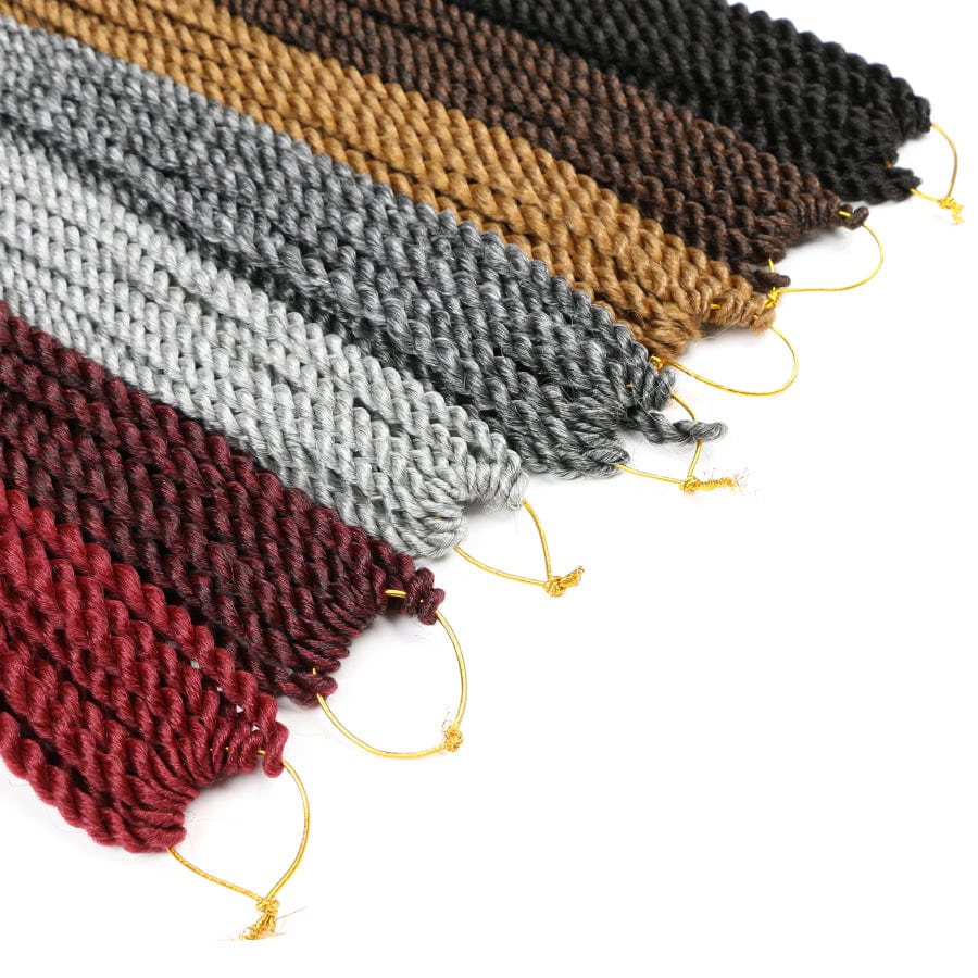 Hot sell 22 inches  12stands synthetic braiding hair afro twist braids straight crochet braid hair senegalese hair extension