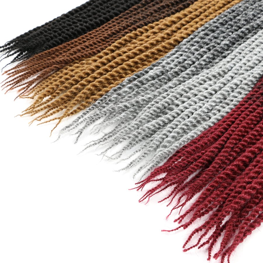 Hot sell 22 inches 12stands synthetic braiding hair afro twist braids straight crochet braid hair senegalese hair extension
