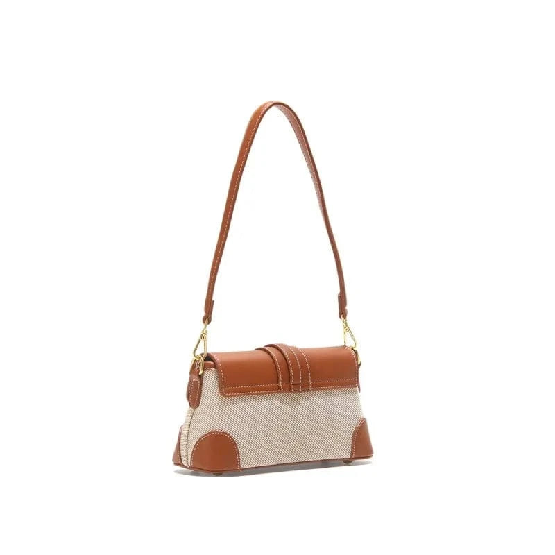 Hot sell brown handbags foer women factory customizable shoulder bag armpit trendy mini handbags