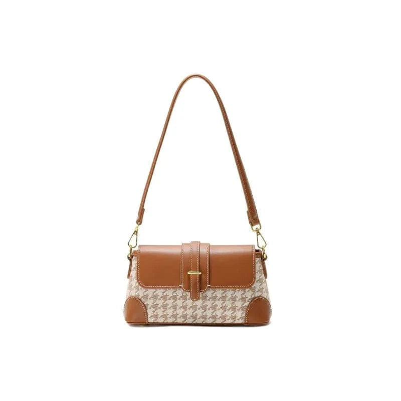 Hot sell brown handbags foer women factory customizable shoulder bag armpit trendy mini handbags