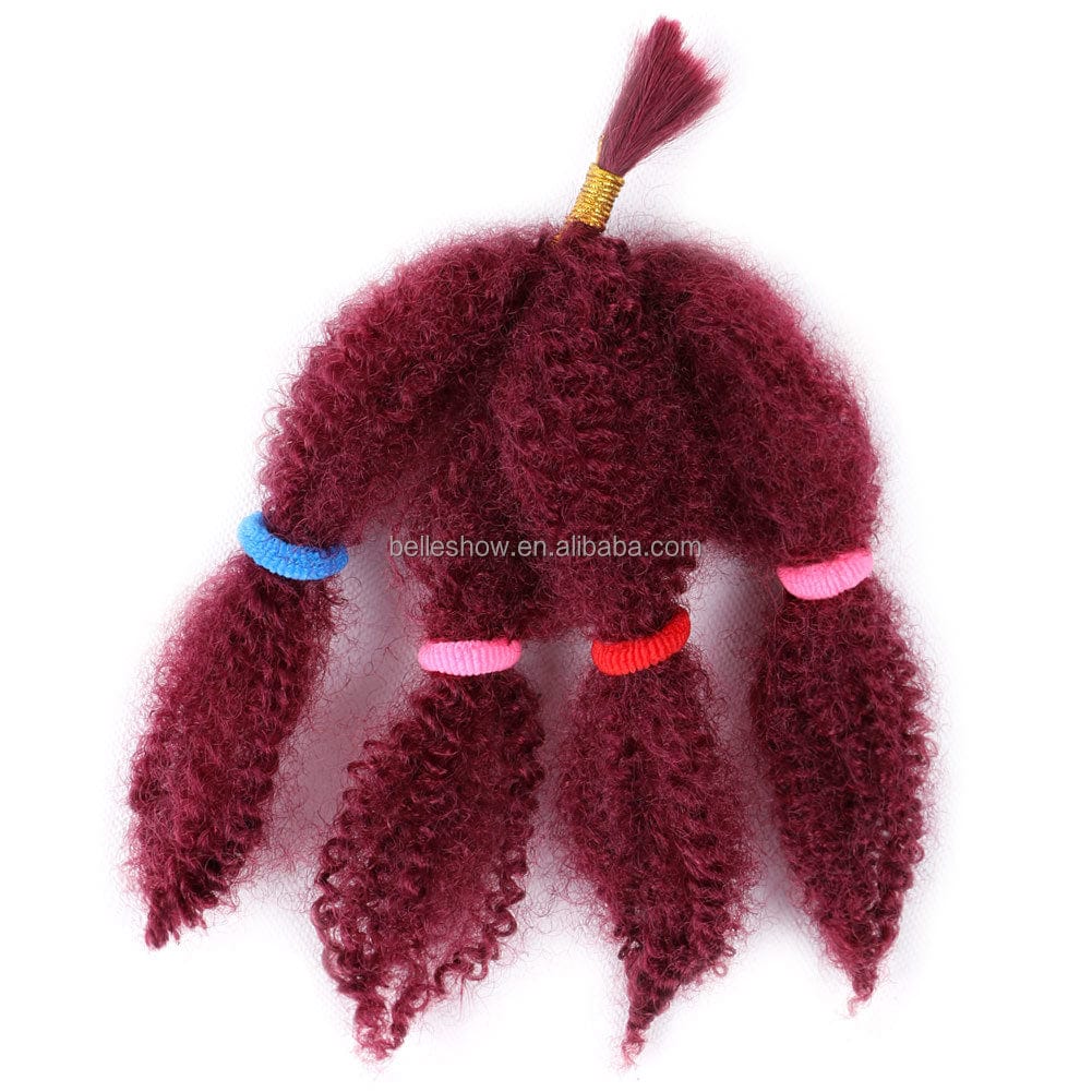 Hot sell Marley Afro Twist Synthetic Braiding HairSmall marley hair Afro Kinky Marley Braids