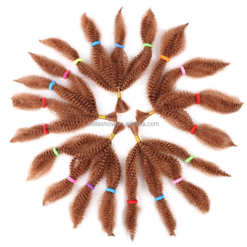 Hot sell Marley Afro Twist Synthetic Braiding HairSmall marley hair Afro Kinky Marley Braids