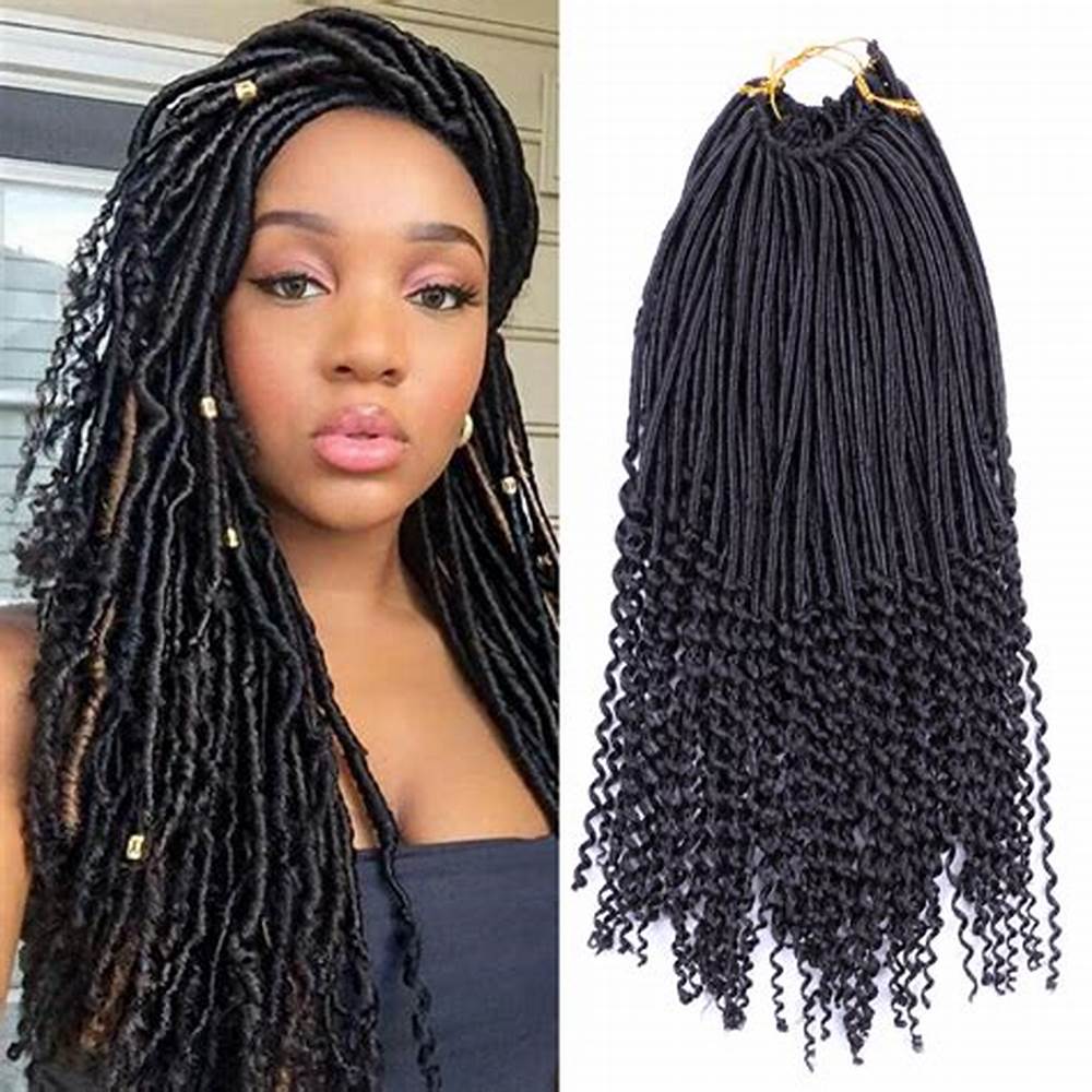 Hot sell wholesale 18inch crochet hair extensions Afro braids for woman straight goddess faux locs