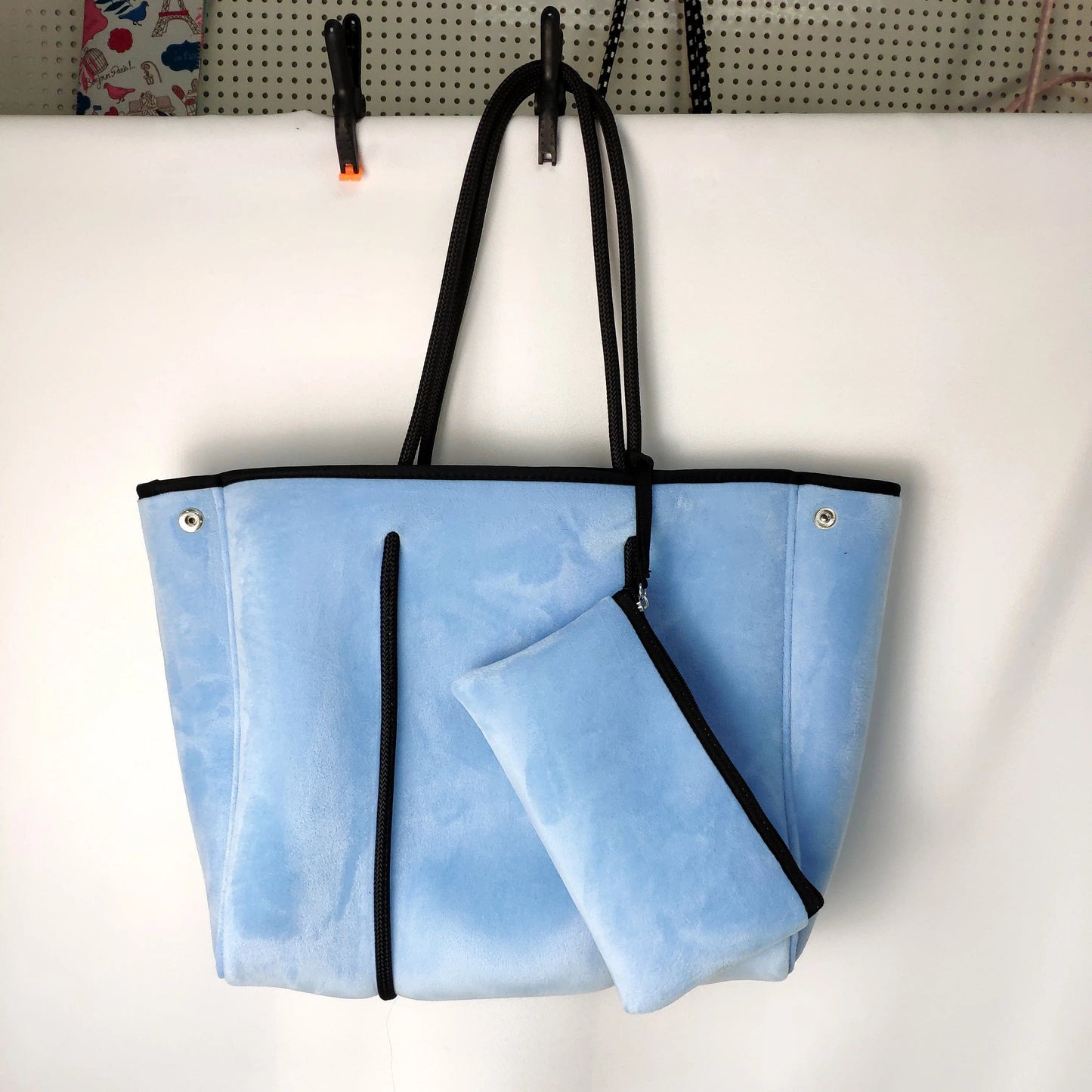 Hot Sell Wholesale Handbag Women Tote Bag Fashion Beach Velvet Tote Bag Neoprene Beach Tote Bag For Women