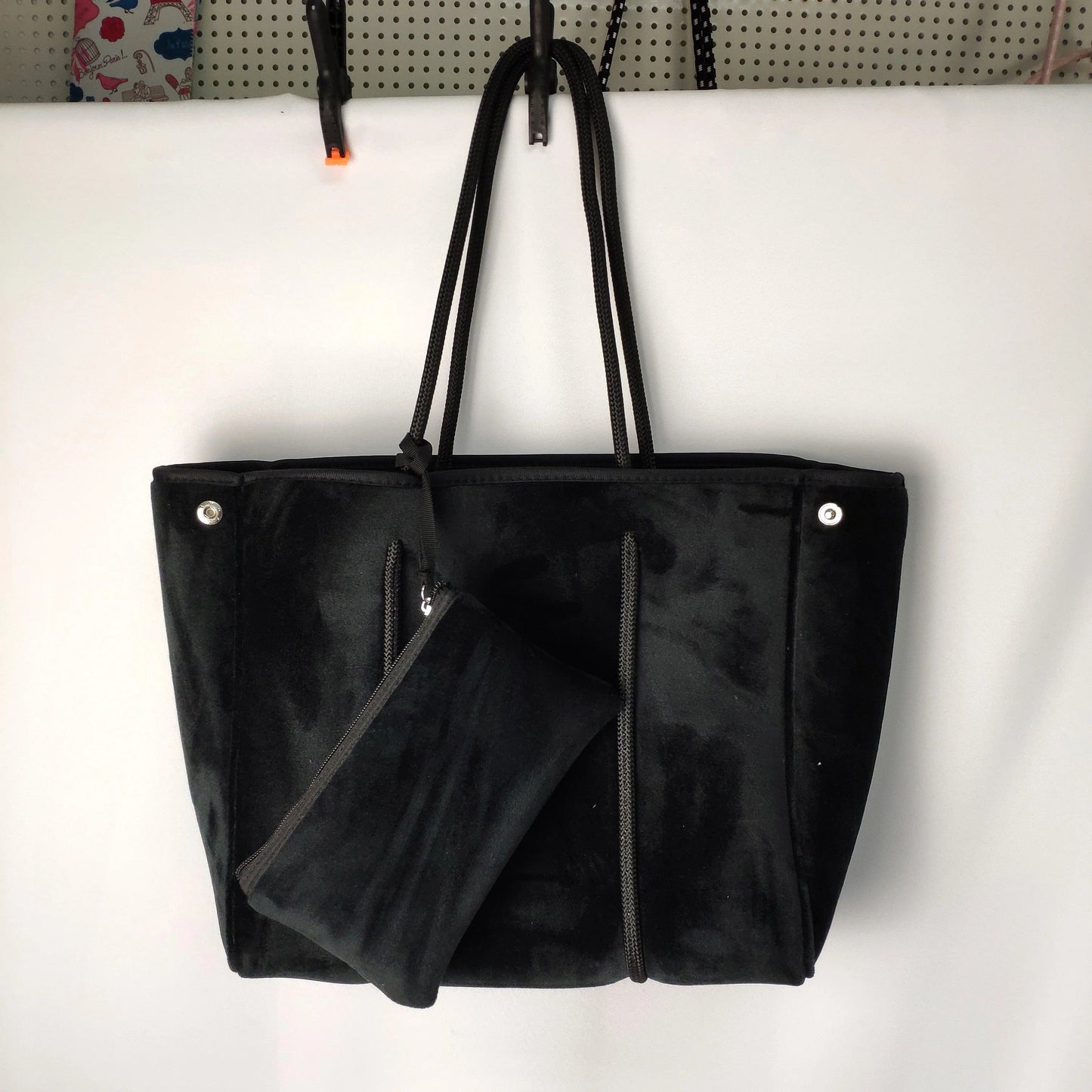 Hot Sell Wholesale Handbag Women Tote Bag Fashion Beach Velvet Tote Bag Neoprene Beach Tote Bag For Women