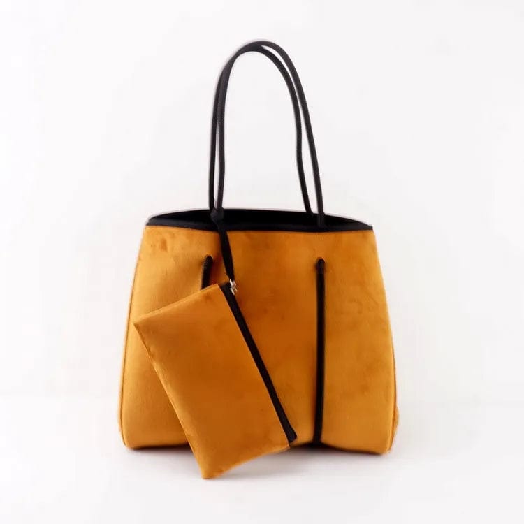Hot Sell Wholesale Handbag Women Tote Bag Fashion Beach Velvet Tote Bag Neoprene Beach Tote Bag For Women