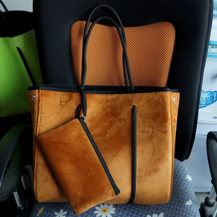 Hot Sell Wholesale Handbag Women Tote Bag Fashion Beach Velvet Tote Bag Neoprene Beach Tote Bag For Women