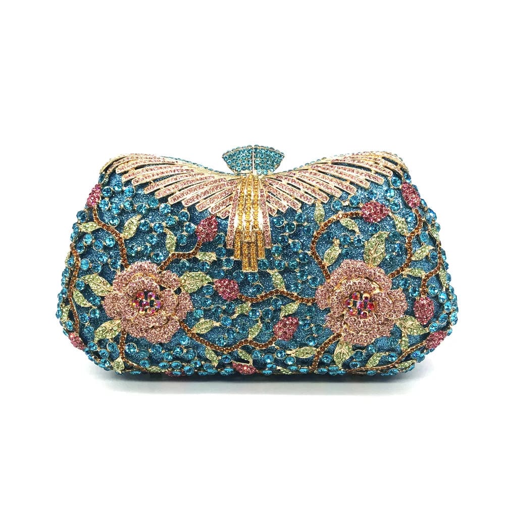 Hot selling Crystal Gown Rhinestone Purse Dress Elegant Clutches Banquet Stone Evening Clutch bags for women
